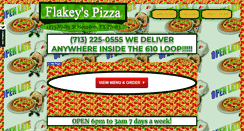 Desktop Screenshot of flakeyspizza.com